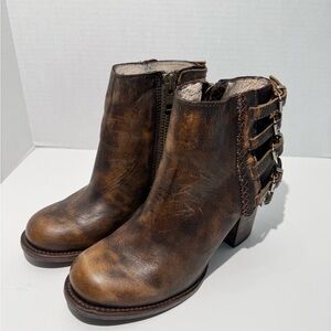 Freebird by Steven Brown Ankle Boots with Buckle Straps